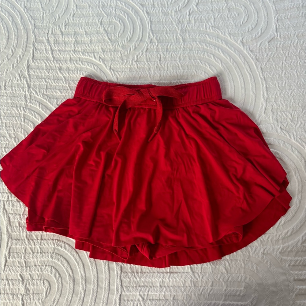 Pants store skirt with shorts size small red worn once
